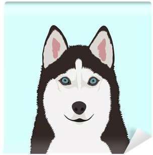 Siberian Husky Beach Towel (400x400), Png Download