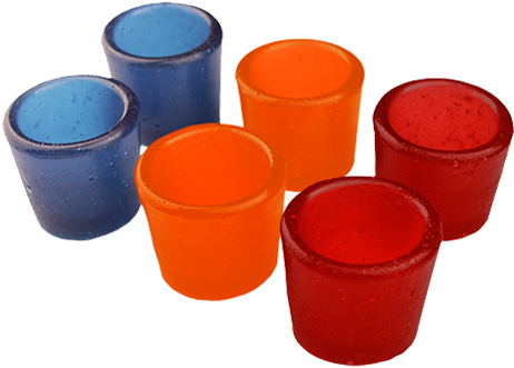Gummy Shotz Assorted Gummy Shot Glasses 6-pack For - Shot Glass (500x500), Png Download