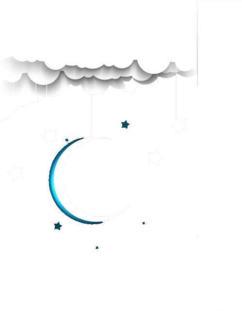 Beautiful Night Sky Background Vector Material - Auguri Di Buona Notte (567x640), Png Download