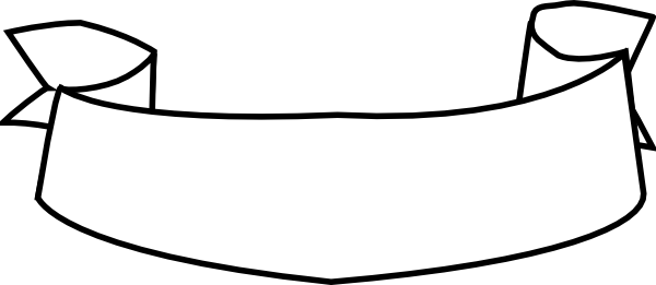 White Ribbon Down Clip Art At Clipart Library - Ribbon Vector White Png (600x261), Png Download