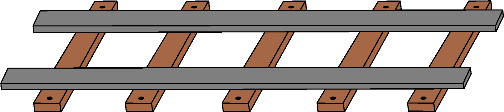 Picture Black And White Download Train Transparent - Rail Road Clip Art (2017x564), Png Download