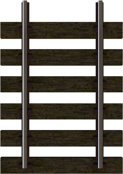 Clip Art Black And White Library Horizontal Train Tracks - Shelf (450x621), Png Download