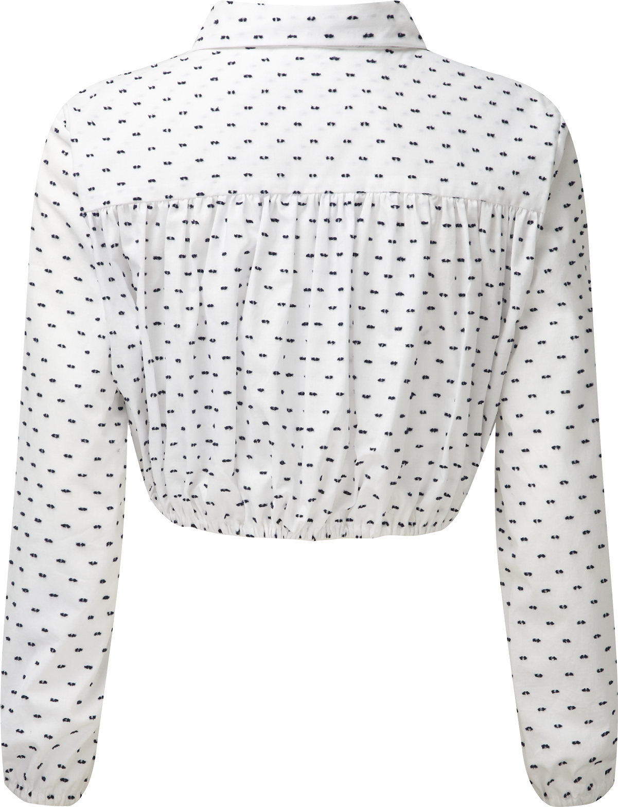 Black Bow Blouse Design - Polka Dot (1200x1740), Png Download