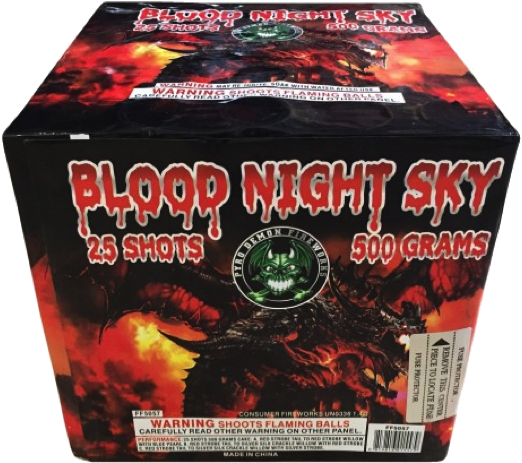 Blood Night Sky - Fireworks (700x700), Png Download