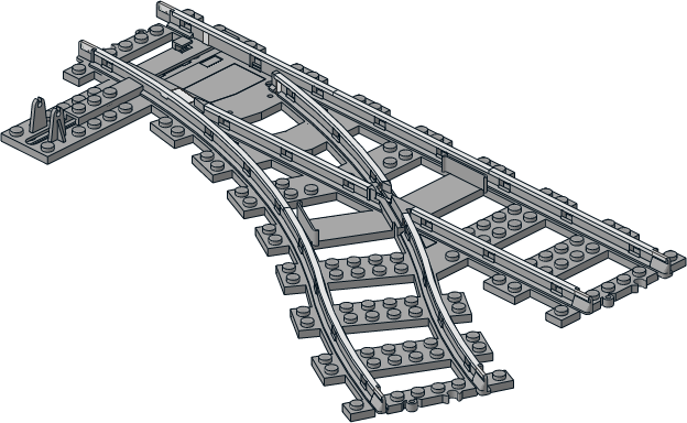 Part Image - Train Tracks Parts (624x384), Png Download