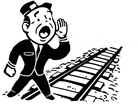 Accutie Rail Systems - Train On Rails Transparent (543x362), Png Download