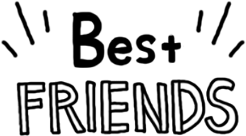 Dailysticker Bff Bestfriends Best Friends Friendship - Poster (1024x1024), Png Download
