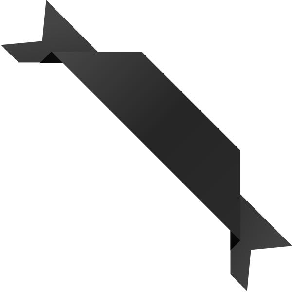 Black Ipad Air Vector Data - Corner Banner Png (600x600), Png Download