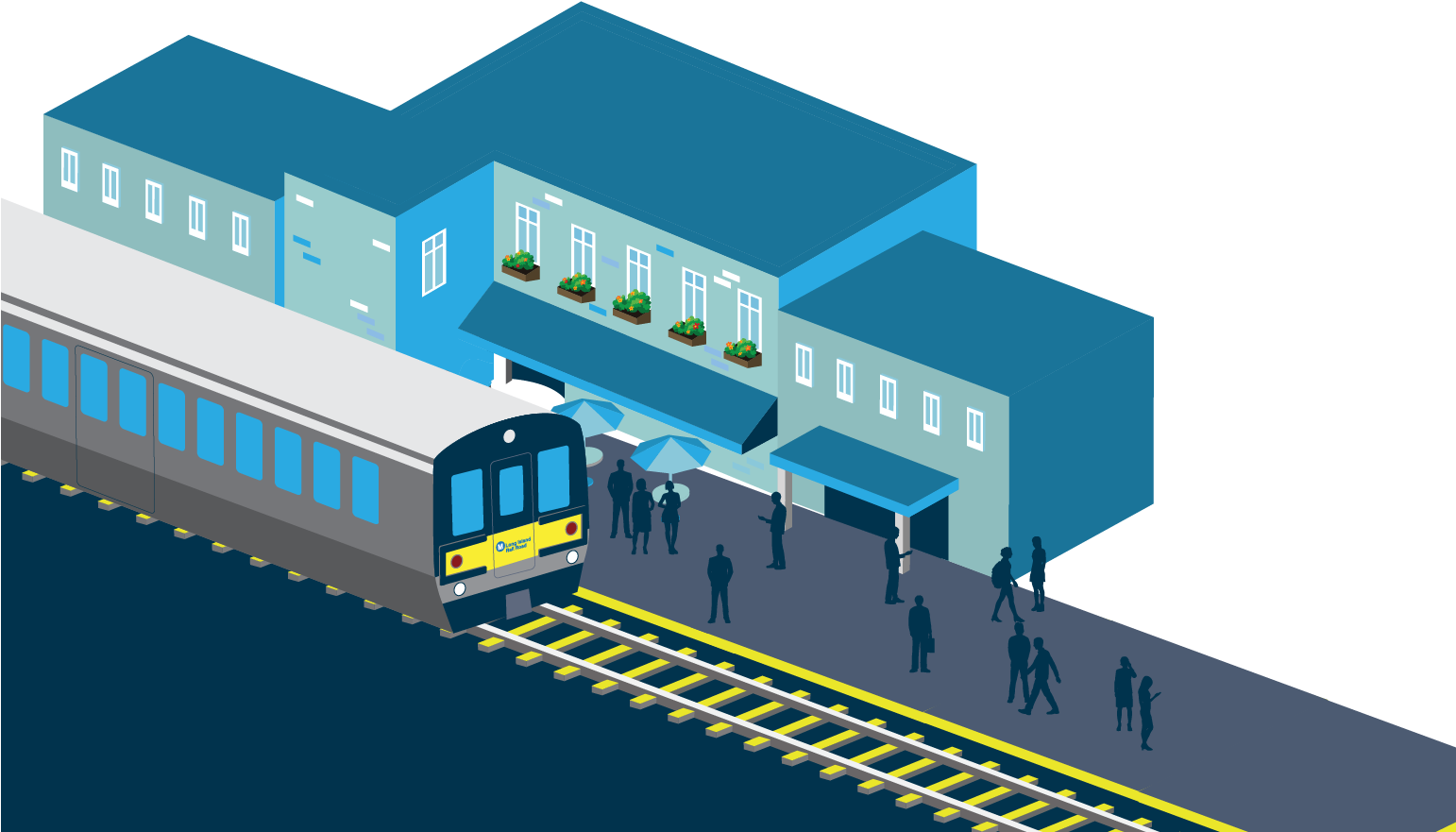 Right Coalition Long Island Railroad Bottom A - Architecture (1541x896), Png Download