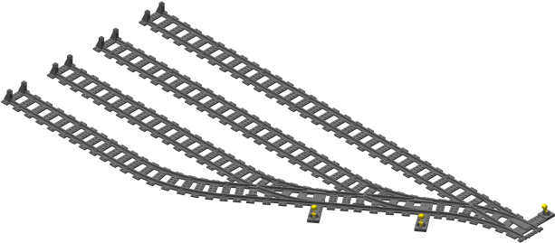 Rail Yard Can Be On The Left Or Right Hand Side Of - Track (644x380), Png Download