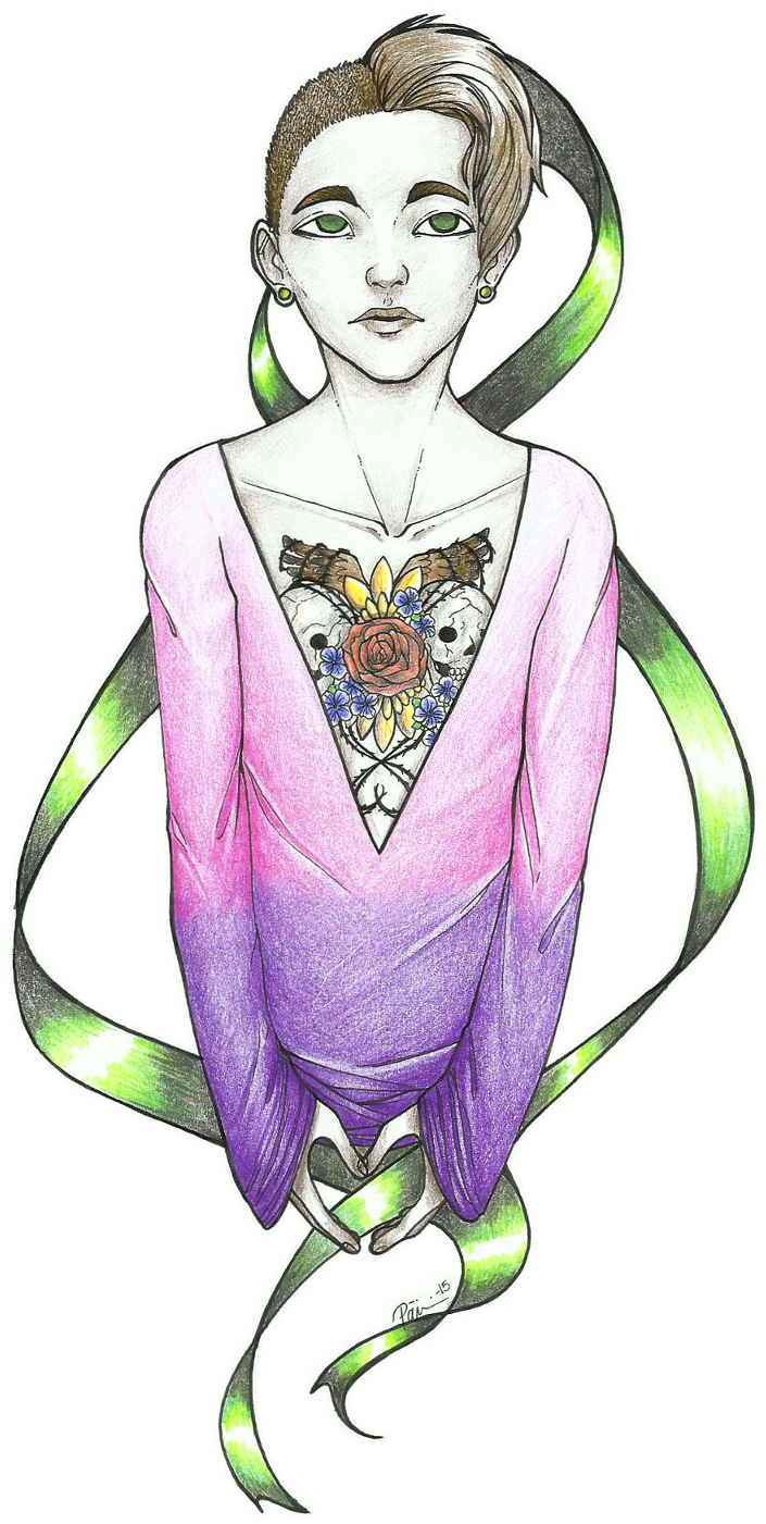 Chest Tattoo - Illustration (738x1422), Png Download