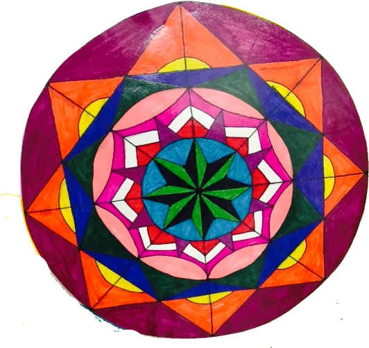 Mandalas And Sacred Geometry For Middle And High Schoolers - Mandala (553x513), Png Download