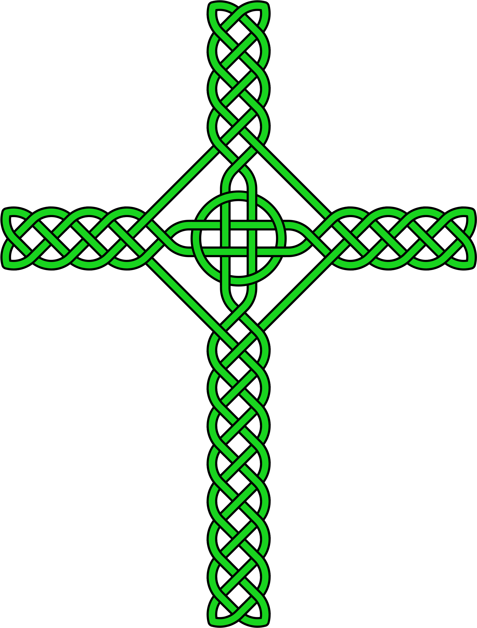 Cross Vector Celtic Knot - Welsh Celtic Knotwork Cross (2000x2609), Png Download