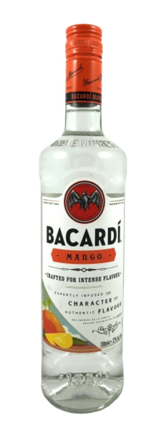 Bacardi Mango Flavoured Spirit Drink Flasche Png Bacardi - Bacardi Mango Rum Spirit (1000x1500), Png Download