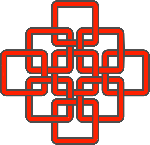 Celtic Knot Red Clipart (600x578), Png Download
