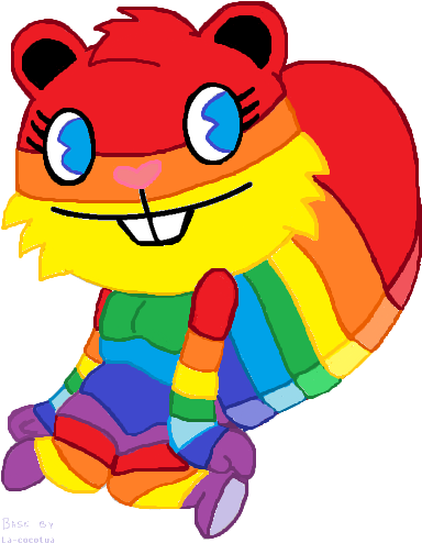 Skittles Genderbend - Cartoon (400x509), Png Download