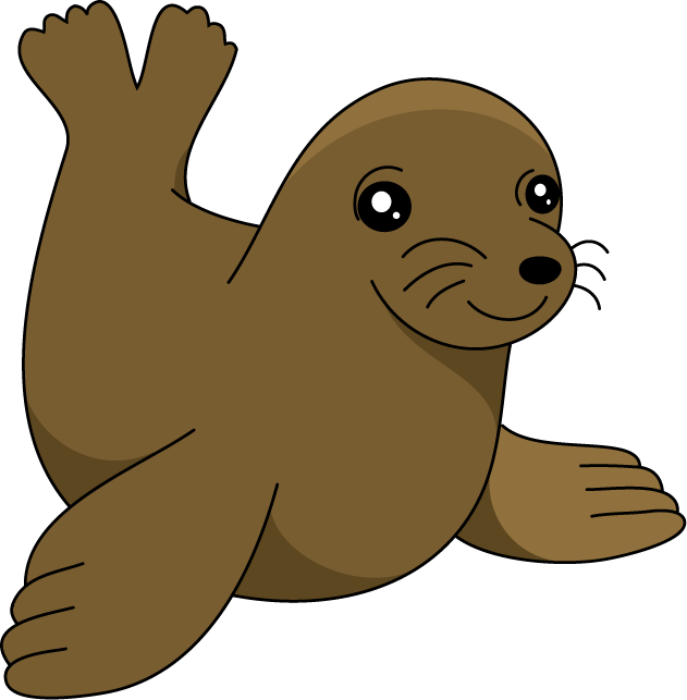 Sea Lion Clipart - Cute Sea Lion Clipart (631x643), Png Download