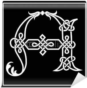 Vector Of A Celtic Knot-work Capital Letter A Wall - L Celtic Knots (400x400), Png Download