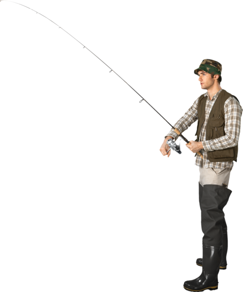 Fishing (499x600), Png Download