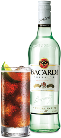 Cuba Libre Bacardi Png (254x481), Png Download