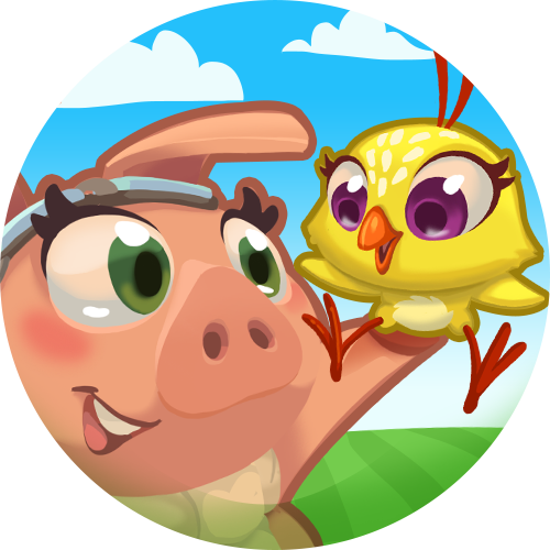 Achievements Badge Bestfriend - Cartoon (500x500), Png Download