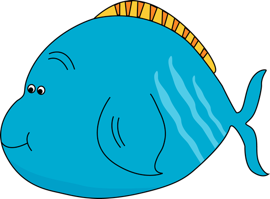Clipart Fish Images - Fat Fish Clipart (550x407), Png Download