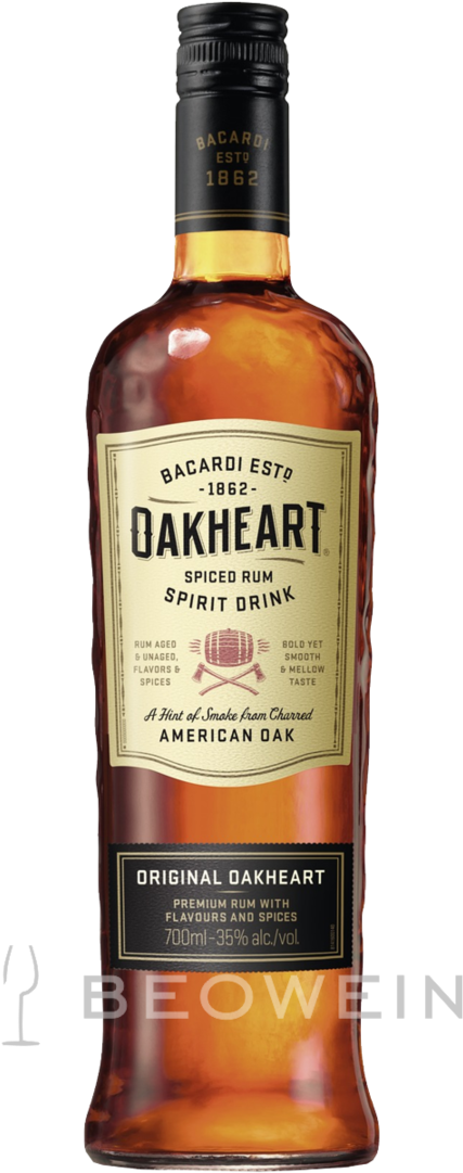 Bacardi Oakheart 0,7 L - Bacardi Oakheart 0 7 (1080x1080), Png Download