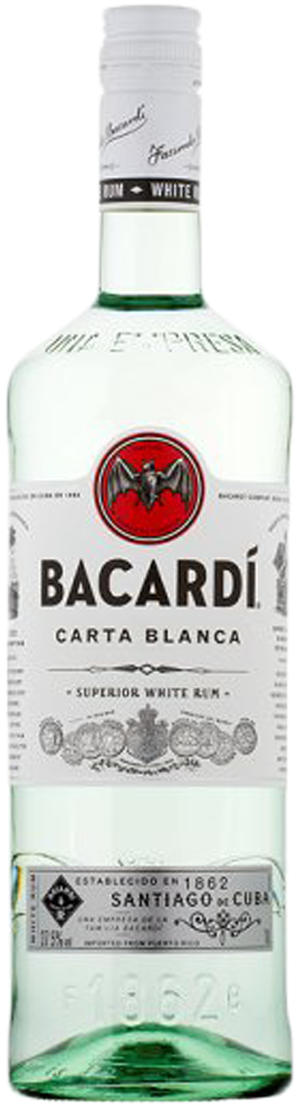 Bacardi Carta Blanca (752x2240), Png Download