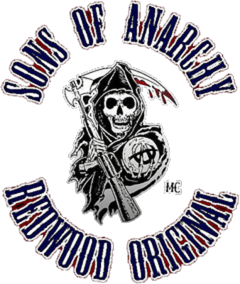 Sons Of Anarchy Logo Photo - Sons Of Anarchy Red Logo (338x400), Png Download