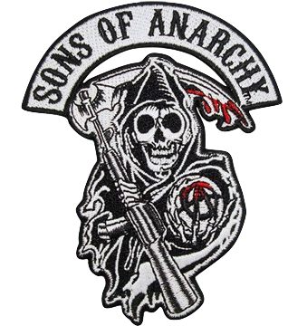 Official Sons Of Prospect Sew Iron On - Sons Of Anarchy Logo Patch (360x360), Png Download