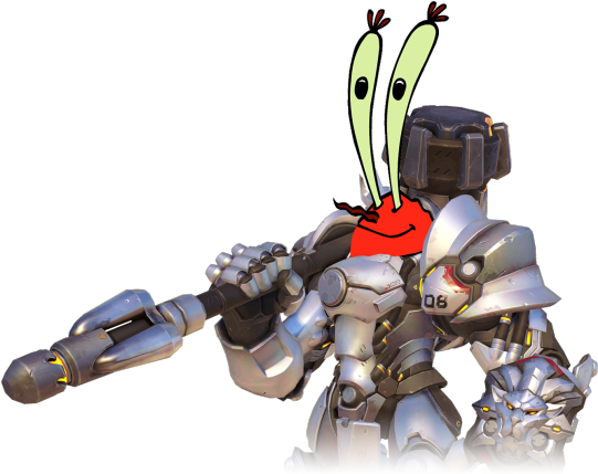 Kick Me, Crashboombanger - Overwatch Reinhardt Memes (540x455), Png Download