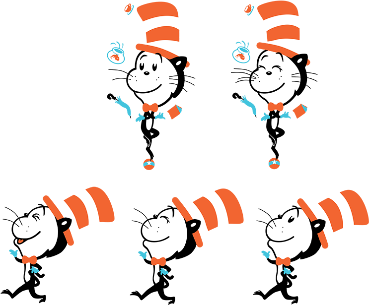 Drseuss Characterart Dot 090513-1 - The Cat In The Hat (867x700), Png Download