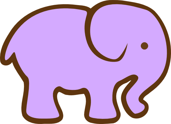 Clipart Of Horton And The Elephant Collection - Dibujo De Un Elefante (600x436), Png Download