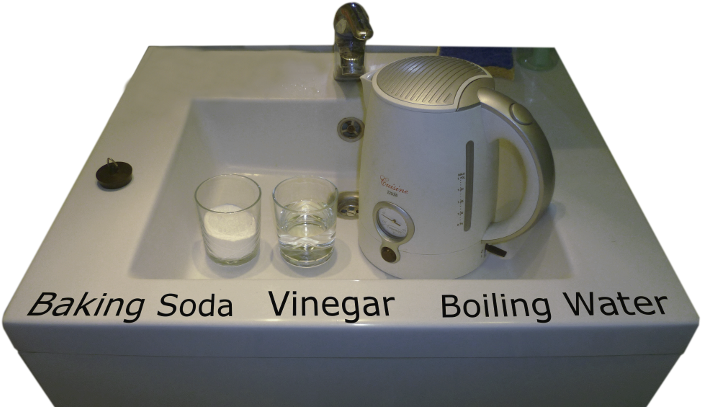 Baking Soda And Vinegar For Unclogging Drains - Unclog Drains Using Baking Soda And Vinegar (708x413), Png Download