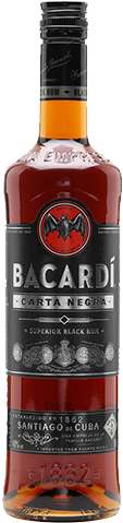Bacardi Carta Negra - Bacardi Black Carta Negra (468x526), Png Download