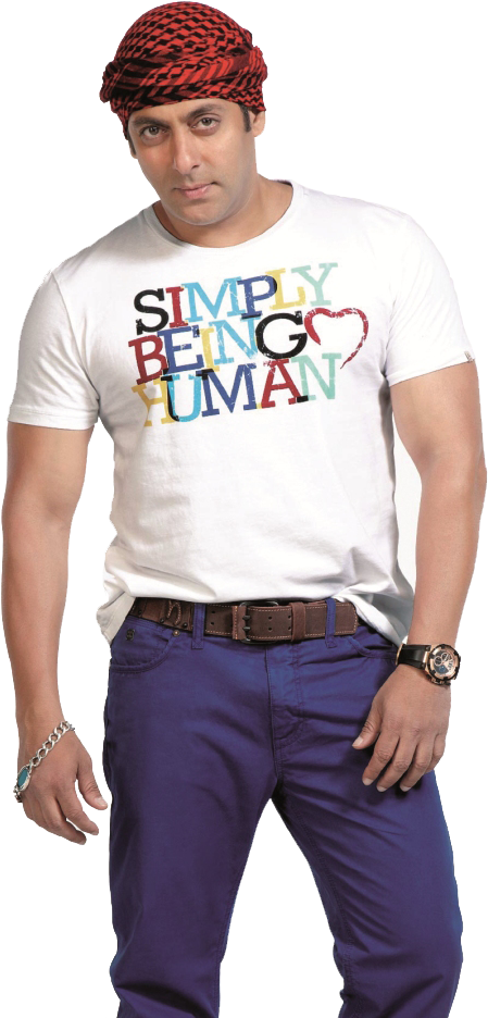Salman Khan Png Image - Being Human Shirts For Mens New (545x948), Png Download