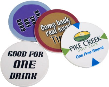 Matte White Ceramic Poker Chip - Sublimation Poker Chips (500x588), Png Download