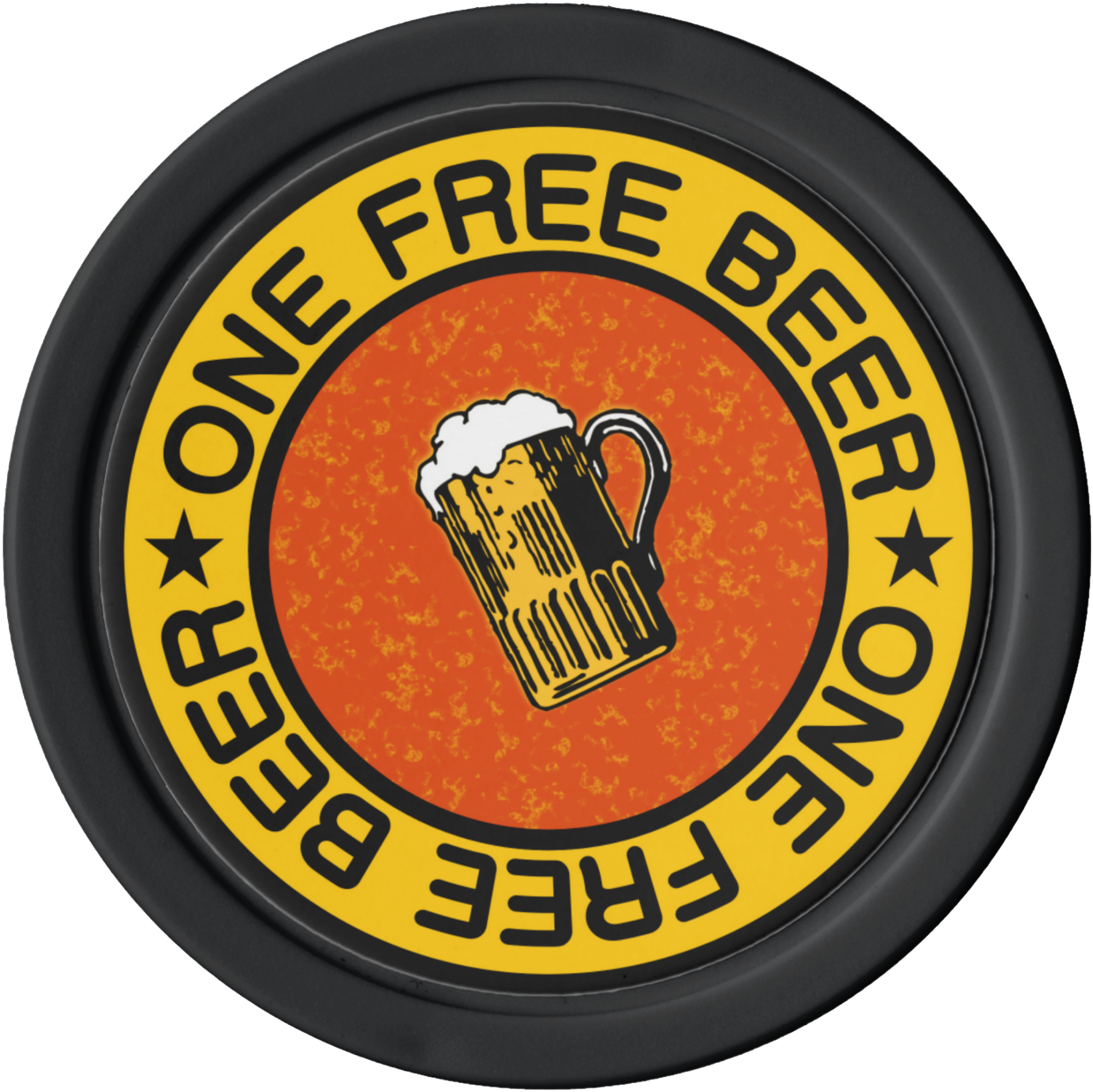 5 Design Ideas For Custom Poker Chips That Aren't Gambling - Free Beer Chip (1840x1840), Png Download