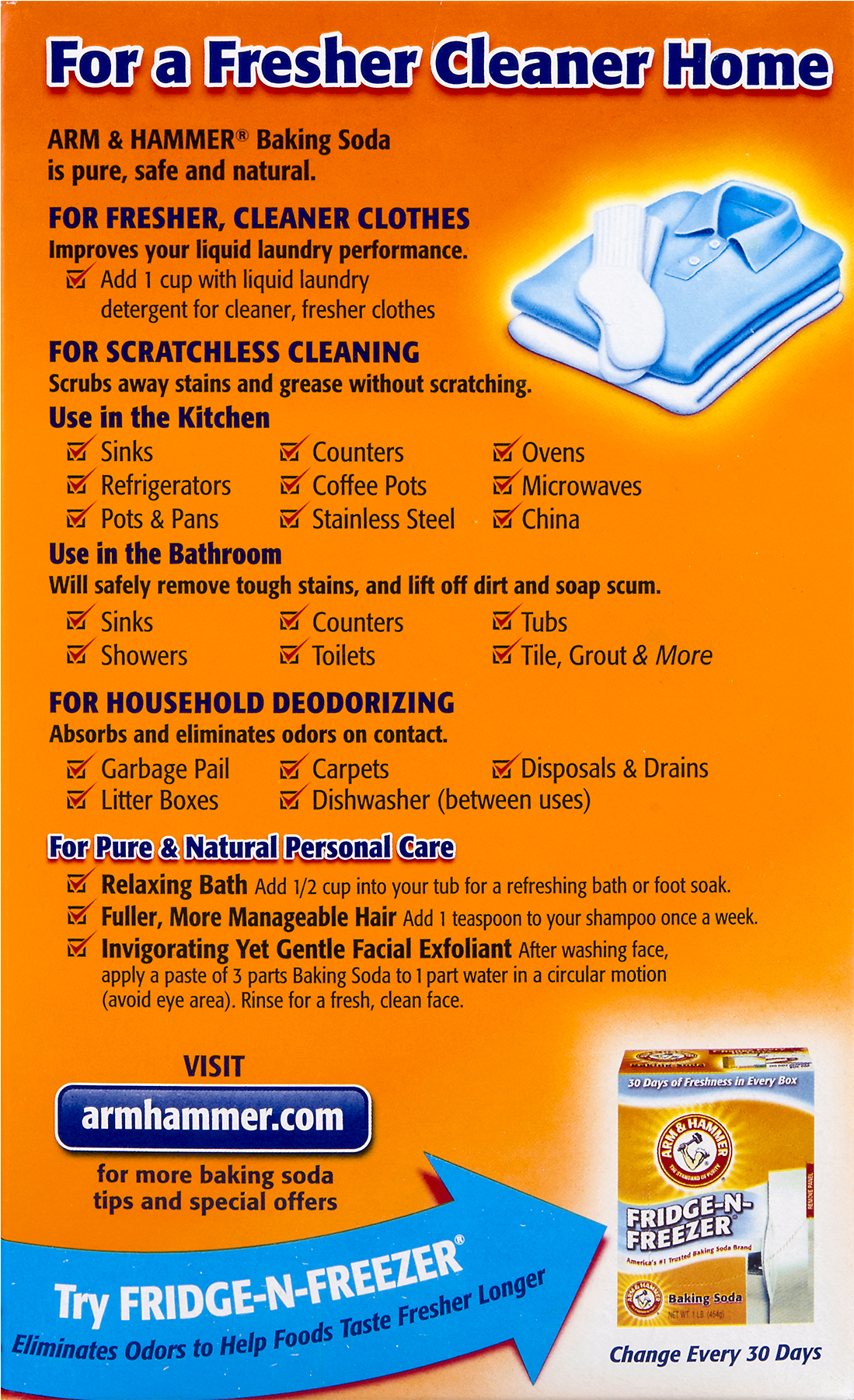 Arm Hammer Pure Baking Soda 4 0 Lb Walmart Com - Arm & Hammer Pure Baking Soda - 4 Lb Box (1800x1800), Png Download
