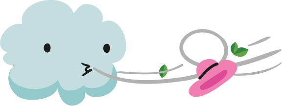 Bright 14 Jul 2017 - Windy Weather Windy Cartoon (577x217), Png Download