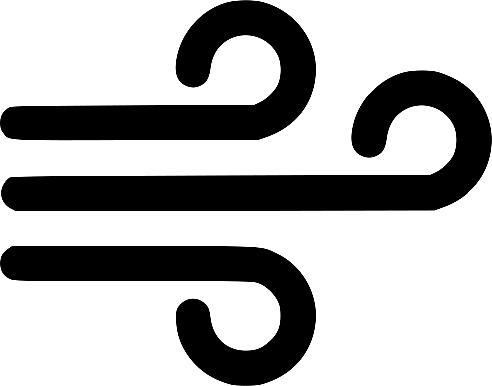 Forecast Wind Windy Comments - Windy Font Icon (980x770), Png Download