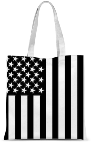 American Flag ﻿classic Sublimation Tote Bag - Lacrosse American Flag Pillow Case (500x500), Png Download
