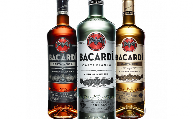 El New Look De Bacardí - Bacardi White 1l Btl (650x400), Png Download
