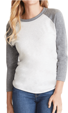 Black & White American Flag - Raglan Sleeve (480x480), Png Download