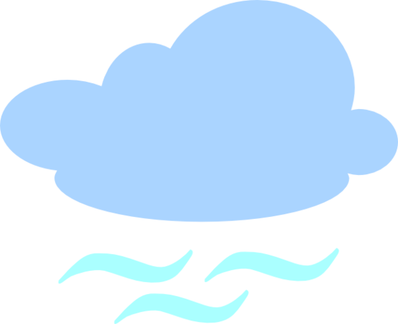 Clip Art Windy Clipart Free To Use Resource - Clouds And Wind Clipart (570x463), Png Download