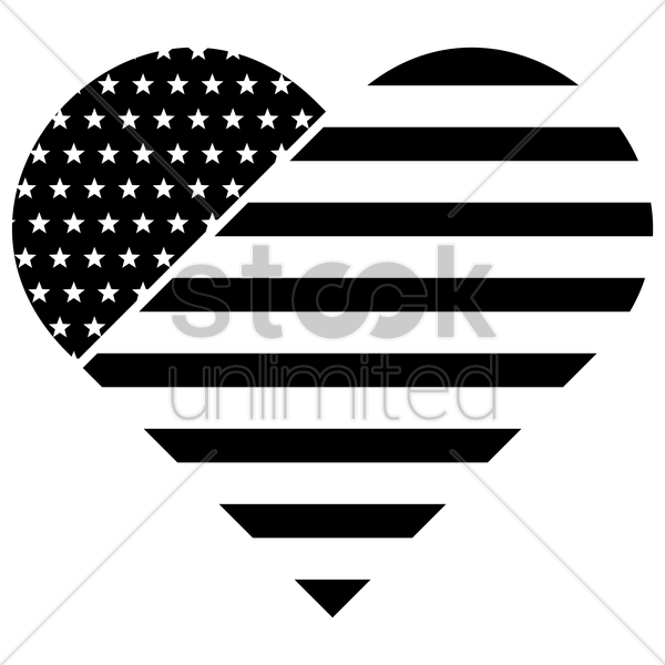 American Flag Heart Vector Clipart United States Of - Radio On Air Vector (600x600), Png Download