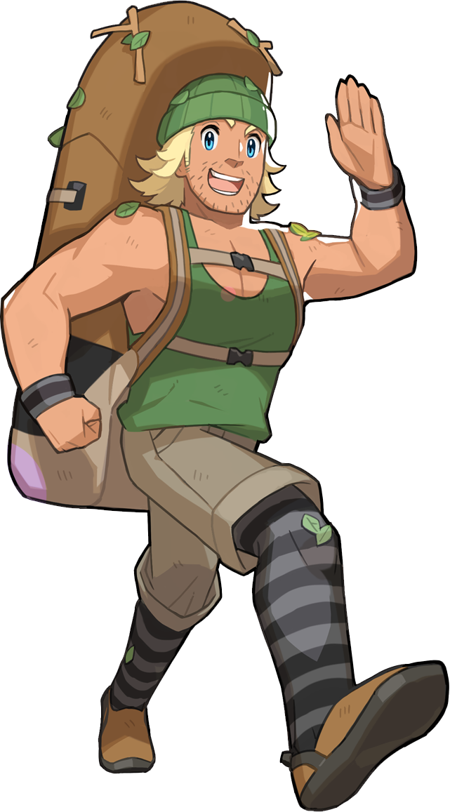 Pokemon Sun And Moon Hiker - Pokemon Sun And Moon Brock (641x1157), Png Download