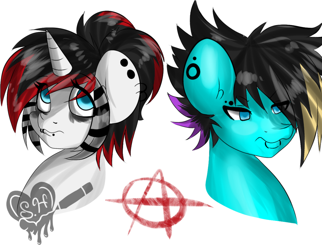 Vector Royalty Free Stock Ponies By Scarletheartarts - Drawing (1024x788), Png Download