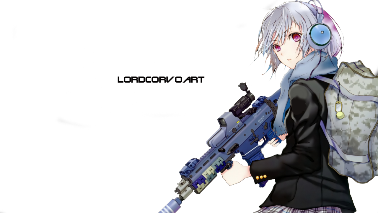 Post - Anime Girl In War (1280x720), Png Download