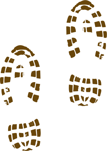 Hiking Clip Art - Muddy Shoes Clip Art (428x601), Png Download